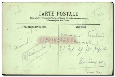 Paris — Der Boulevard und die Straße de Strasbourg — Die Ostbahnhof — LL. n° 1782 — Rückseite