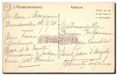 De Gorges du Tarn — Kasteel van La Caze — LL n°9 — Achterkant
