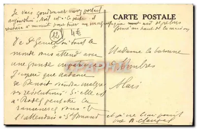 Cachoeira de Boralde no bosque de Gondilloc — Aubrac (Aveyron) — editor não identificado, n° 232 — Verso