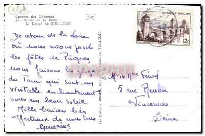 Causse dos Cévennes — Vale da Jonte — Tunel de Bouillères — Edições Argana — Verso