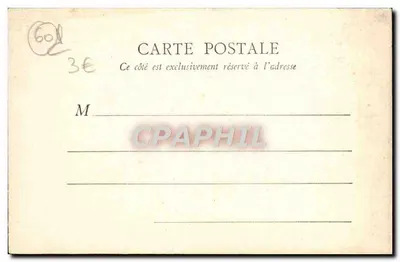 Quarto de dormir de Maria Antonieta — Compiègne — R. V. Paris — Verso