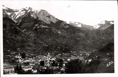 Aulus-les-Bains — Vista Geral e o Col de Saleix — Sté des Cartes Postales APA — n°41