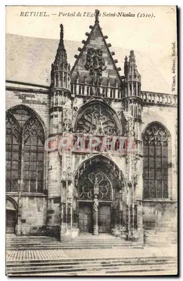 Rethel — Portal da Igreja de São Nicolau (1510) — Wilmet, editor, Rethel