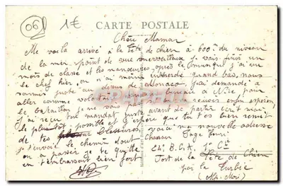 Eze (Alp.-Mar.) i Cap-Ferrat — Widok z Grande-Corniche — RM — Rewers