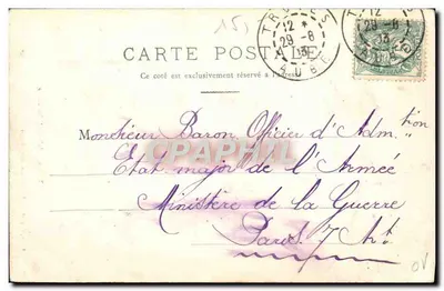 Jubé w świątyni Madeleine — Troyes — E. Guyot, fot. — Yv'e Bertraud, wyd., Troyes — Rewers
