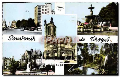 Troyes (Aube) — Pamiątka z Troyes — Drukarnia Combier