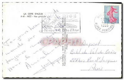 Ogólny widok Nicei — Półwysp Azorski — Wydawnictwo MAR — Rewers