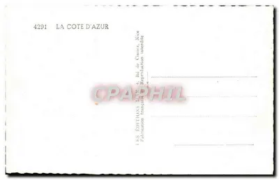 Côte d'Azur — Promenada pod sosnami — Éditions La Côte d'Azur, N° 4291 — Rewers