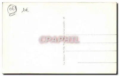 Eze — Pejzaż panoramiczny wioski na wzgórzu — Wydawnictwo Frank, Nîmes, nr 56 — Rewers