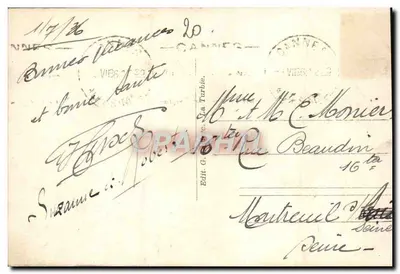 La Turbie — Panorama en uitzicht op Monaco — Ed. G. Turbie, n°2 — Achterkant