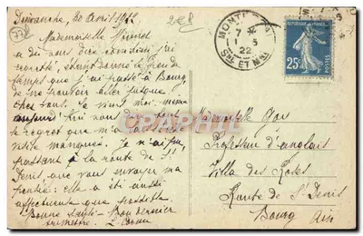 Montreuil — Kościół — wydawca: Drillet, księgarz, w Montreuil — Rewers