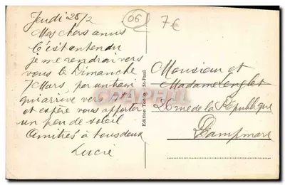 Saint-Paul (A.M.) — Jedna z jego pittoreskich ulic — Wydawnictwo Torino St-Paul, nr 13 — Rewers