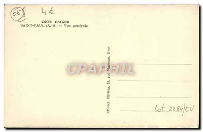 Saint-Paul (A.M.) — Ogólny widok — Collect. Riviera, 28, rue Marceau, Nice — Rewers
