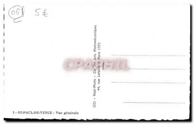 Saint-Paul-de-Vence — Widok ogólny — Real-Photo, Paryż — Rewers