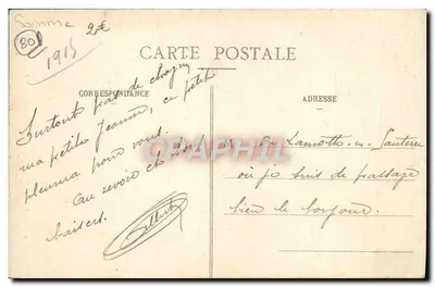 Amiens - Anioł płaczący - Wydawnictwo C.N. nr 439 — Rewers