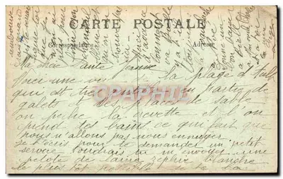 Ault (Somme) — Esplanada plaży w kierunku Tréport — Millanges, rue Quinquenne, Ault, Somme — Rewers