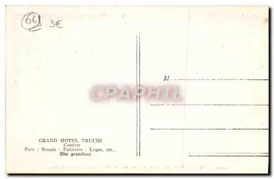 Peïra-Cava — A Pista de Lugues — Grand Hotel Truchi — Verso