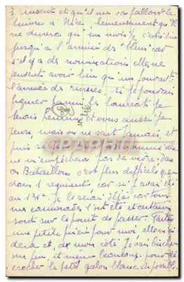 Peïtra-Cava — Crêtes da Claudine — editor não identificado, número de série não visível — Verso