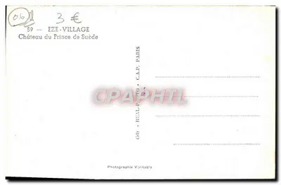 Vila de Eze — Castelo do Príncipe da Suécia — REAL-PHOTO PARIS — Verso