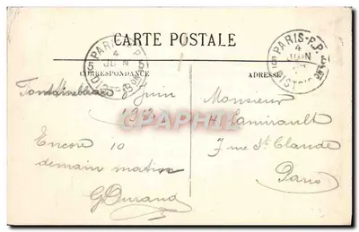 Fontainebleau — A Escada do Cavalo de Ferro — LL — Verso