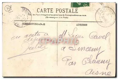 FONTAINEBLEAU — La Forêt — Les Gorges de Franchard — L.L. — n°225 — Verso