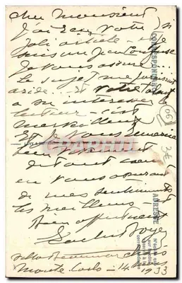 Vista su Menton — Cap-Martin — LL n°5 — Verso