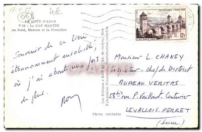 Widok na Cap Martin — Côte d'Azur — Wydawnictwa Francuskie — Rewers