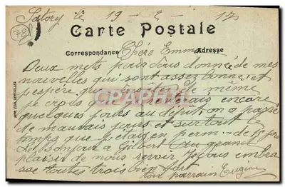 Versailles — Panorama de Versailles — W.P. Ed. Versailles — Verso
