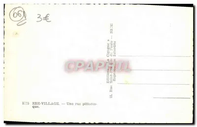 EZE-VILLAGE — Piekła uliczka — Wydawnictwo Saint-Eva a następnie Paule — NICE — Rewers