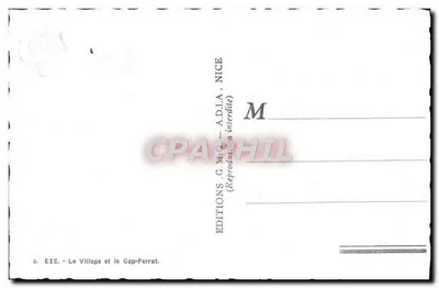 Eze — O Village e o Cap-Ferrat — Éditions G.M.G. - A.D.I.A. Nice — Verso