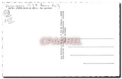 Levens (A-M) — Algemene uitzicht — Les Editions de Cimiez, Nice — Achterkant