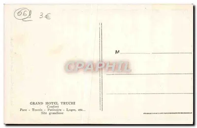 पेयरा-कावा (एल्ट. 1.500 मी.) — ग्रैंड होटल ट्रूची, उसका उद्यान, उसका टेनिस — एडिटर अविस्मरणीय, श्रृंखला संख्या 10501 — पीछे