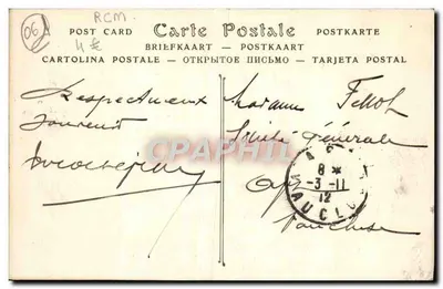 Widok na MENTON z Cap Martin — ND Fot, nr 825 — Rewers