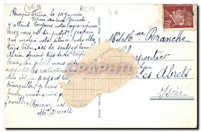 Księstwo MONACO — widok z Roquebrune — wydawca RCM, nr 600 — Rewers