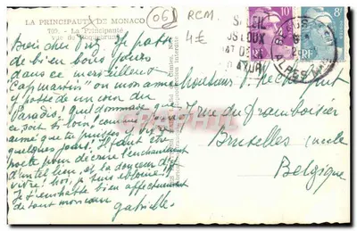 Vista di Capri — Principato di Monaco — 709 — Verso