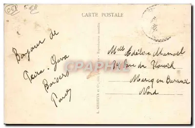 Hotel Bellevue - La Bollène — Peïra-Cava, alt. 1500 m — Editor L. Gilletta & Cie — Verso