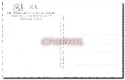 Peira-Cava — Entrada do vilarejo — Hotel Beault, editor — Verso