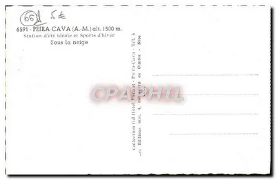 Peira-Cava, alt.1500 m. — Pod śniegiem — Wydawnictwo Gd Hôtel — Rewers
