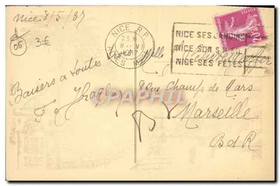 Nice — Aleja Verdunu — Wydawca Bvian — Rewers