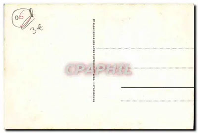 CAP MARTIN - Menton przez sosny — wydawca 6e Albacienne des Arts Photomécaniques, Strasbourg, nr 42 — Rewers