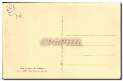 Jardim dos Anjos — Nice — Gilletta — Verso