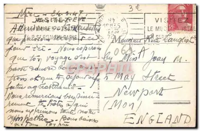 Nice (A.M.) - Promenada Anglijska i Mont-Boron — Wydawnictwo MUNIER, nr 94 — Rewers