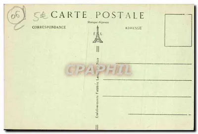 Nice (A-M) — Het Quai des États-Unis — Uitgever A.M. n°1054 — Achterkant