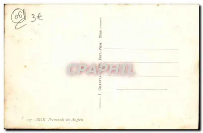Nice — Promenade des Anglais — J. GILLETTA & Cie, Édit. PhoX, Nice — Rewers