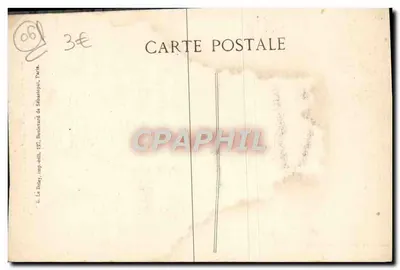Kąt Ogrodu Publicznego, widok z Kaskady — Côte d'Azur - Nice — (EID) nr 795 — Rewers
