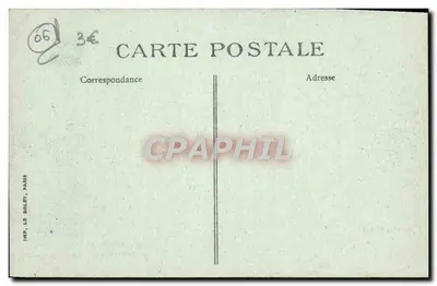 Côte d'Azur - Nice — Widok przez cypory pałacu — Wydawnictwo Sioden, nr 830 — Rewers