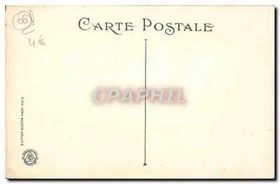 Palace of the Jetty between the Palms — Nice — Edition Giletta Phot Nice, no. 98 — Back