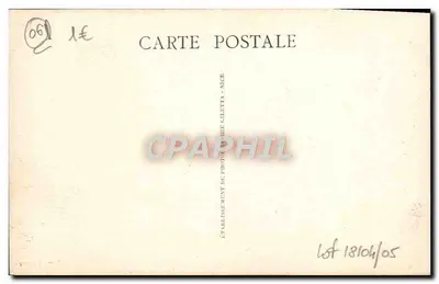 Nice-Cimiez - Pomnik S.M. Królowej Wiktorii — Hotel Régina Excelsior, wydawca Giletta — Rewers