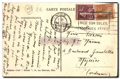 Nice — Kasyno Miejskie — Foto Munier, n°151 — Rewers