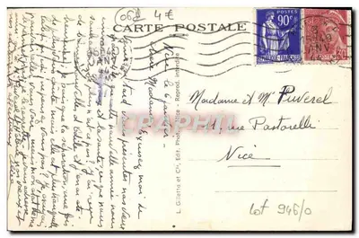 Nice — Port — Regaty — L. Gilletta et Cie, Nice, n°72 — Rewers